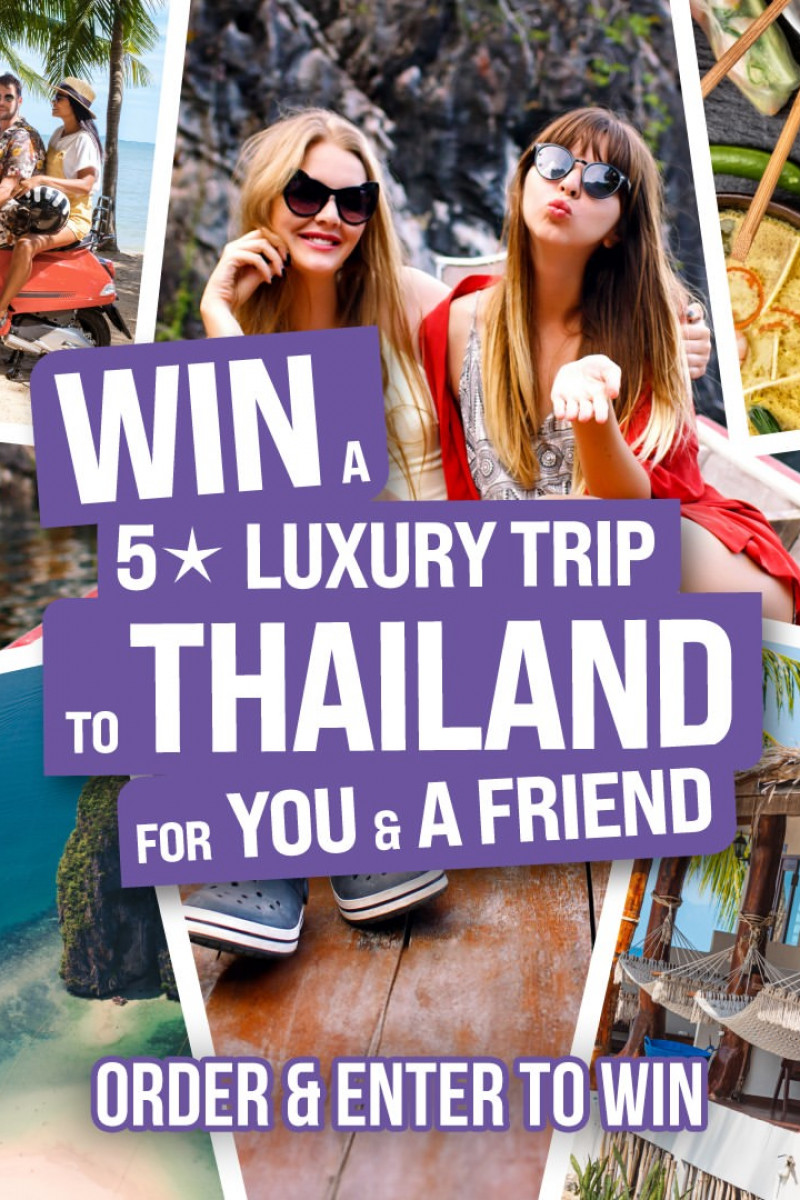 This is it! It's the last week to win Camile’s unbelievable trip to Thailand.
 
Here’s the itinerary...